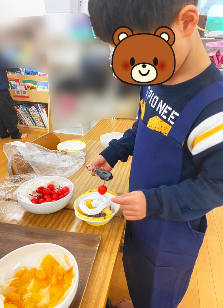 みんな大好き♡パフェ作り | よろこびキッズ 公式ホームページ